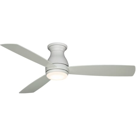Fanimation Hugh 52" 3 Blade Hugger Indoor / Outdoor Ceiling Fan - Remote Control and LED Light Kit Included Matte White
